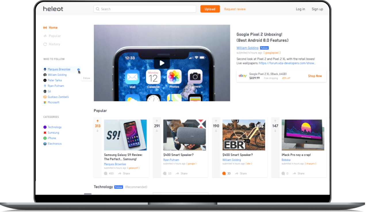 Helout Heleot: a new video platform for sharing product experiences | Enkonix