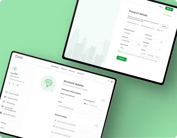 Worldskate is a custom-built platform for athlete management in action sports domain.
